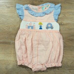 Pink and Blue Baby Romper